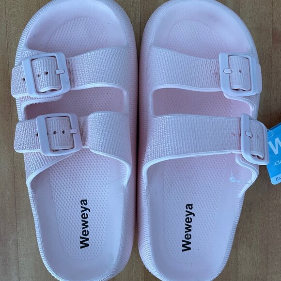 Blush Pink Cloud Sandals - Picture 2 of 3